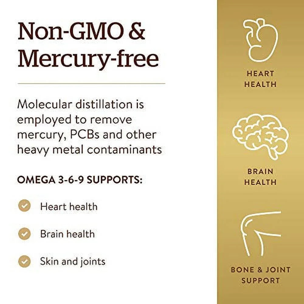 Omega-3-6-9 EFA 1300 Mg Softgels, 120 Ct