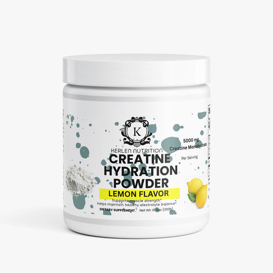 Creatine Hydration Powder 10.6 OZ 5000 mg Creatine Monohydrate Lemon Flavor