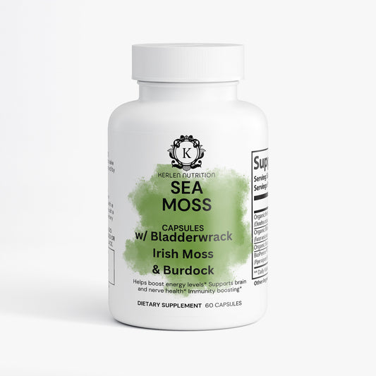Sea Moss Capsules w Bladderwack and Burdock