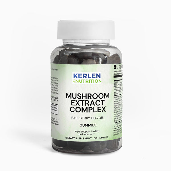 Mushroom Extract Complex with  Shiitake Maitake Lion’s Mane Raspberry Flavor