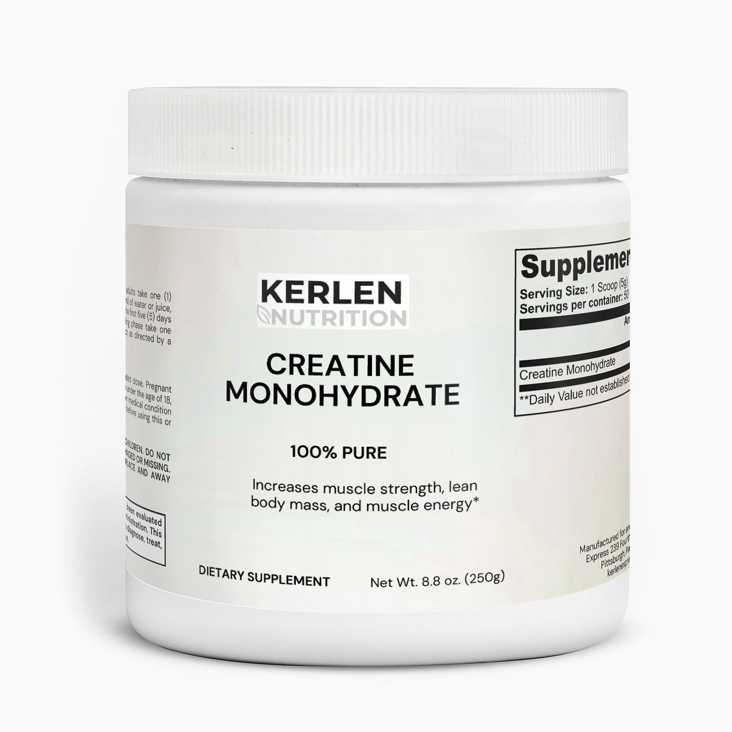 Creatine Monohydrate 100& Pure 5000 mg