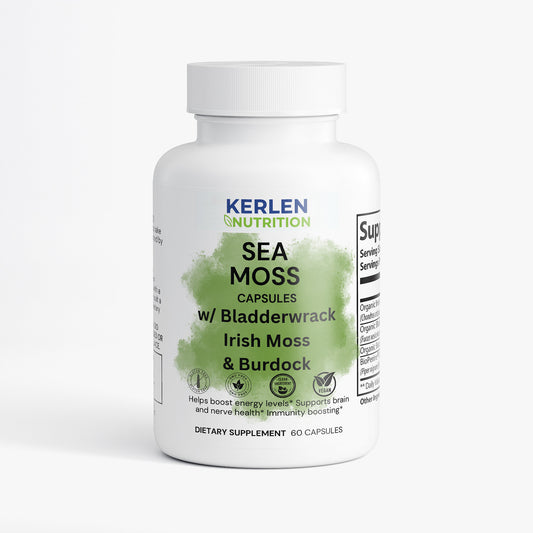 Sea Moss Capsules w Bladderwack and Burdock