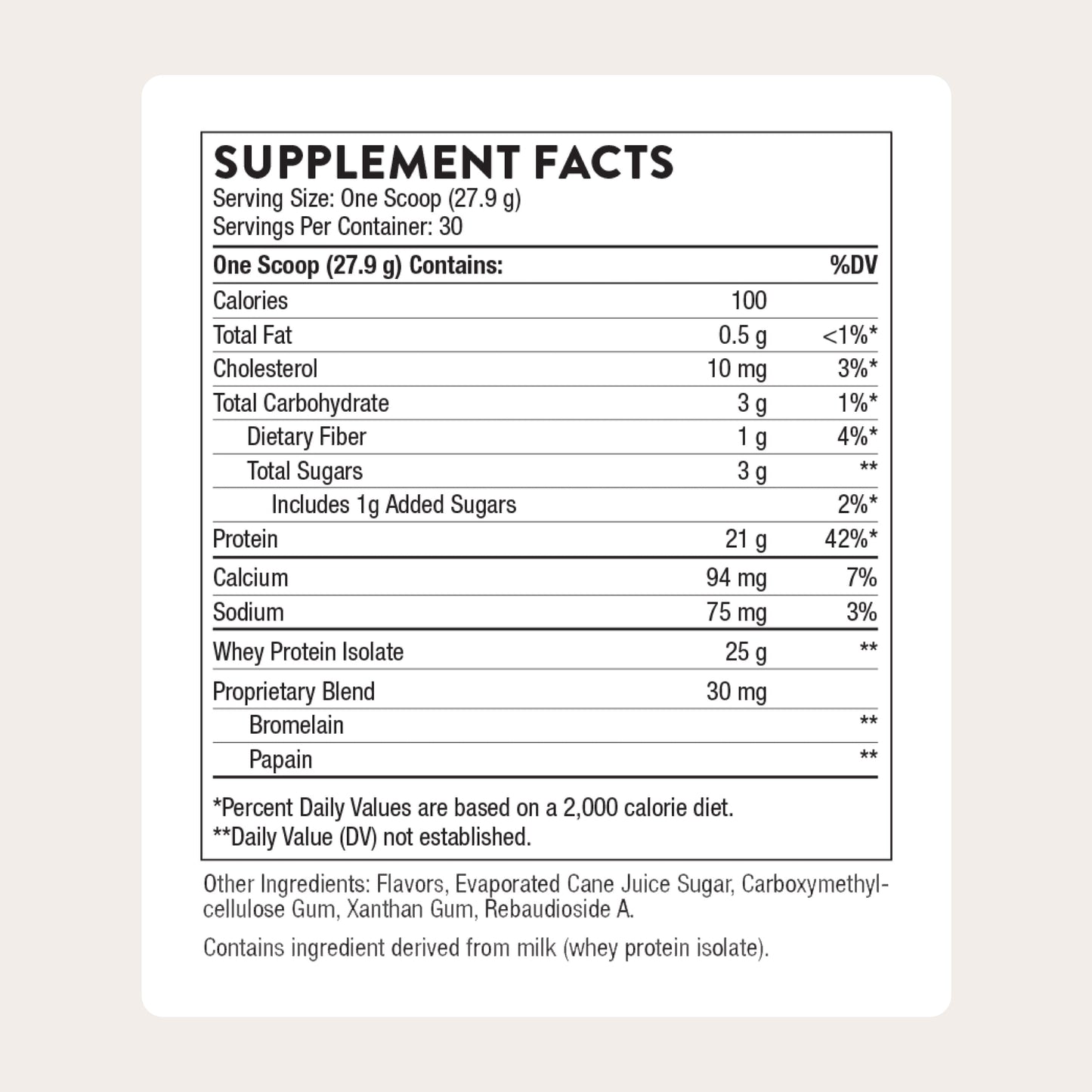 - Whey Protein Isolate - 21 Grams of Easy-To-Digest Whey Protein Powder - NSF Certified for Sport - Vanilla - 29.5 Ounces - 30 Servings