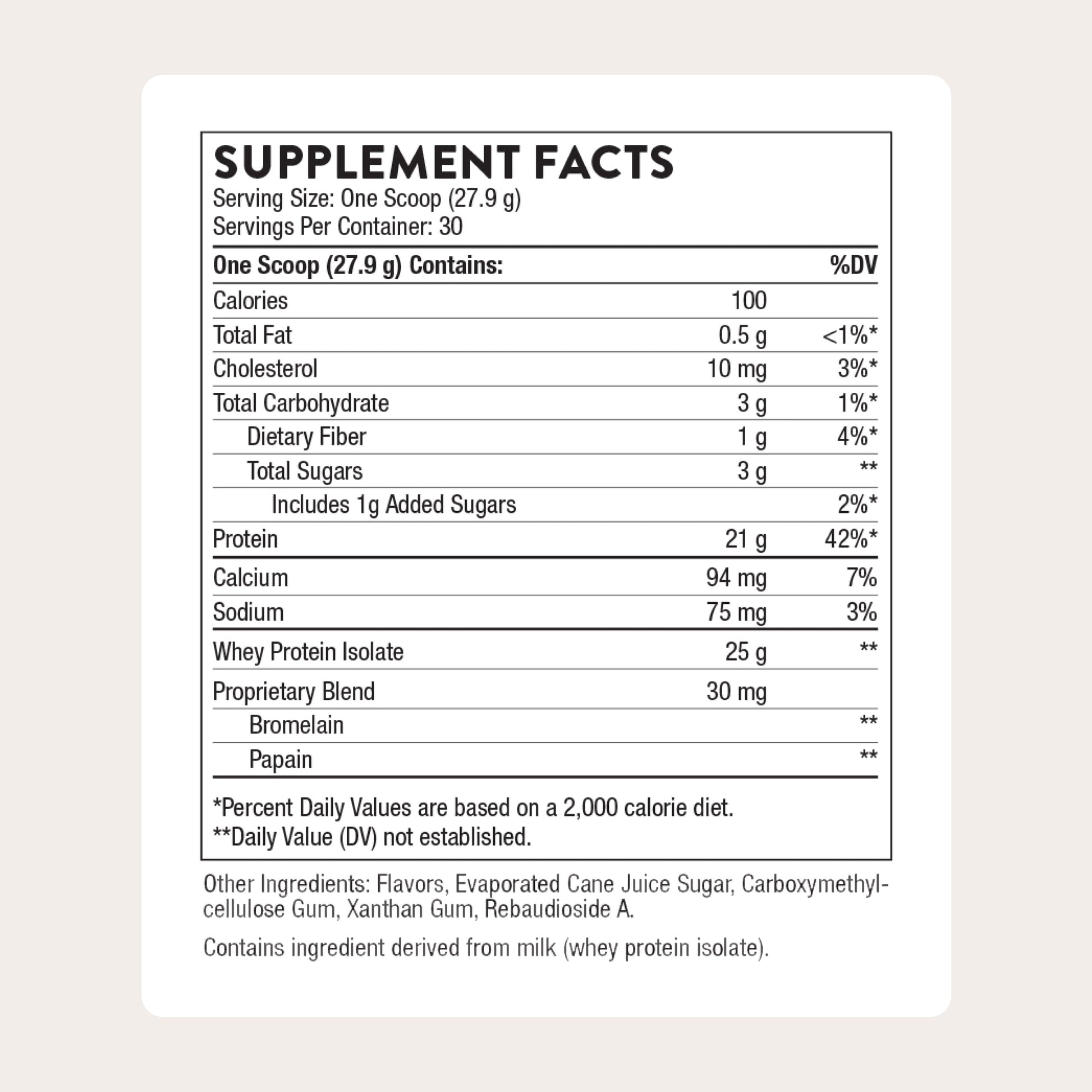- Whey Protein Isolate - 21 Grams of Easy-To-Digest Whey Protein Powder - NSF Certified for Sport - Vanilla - 29.5 Ounces - 30 Servings