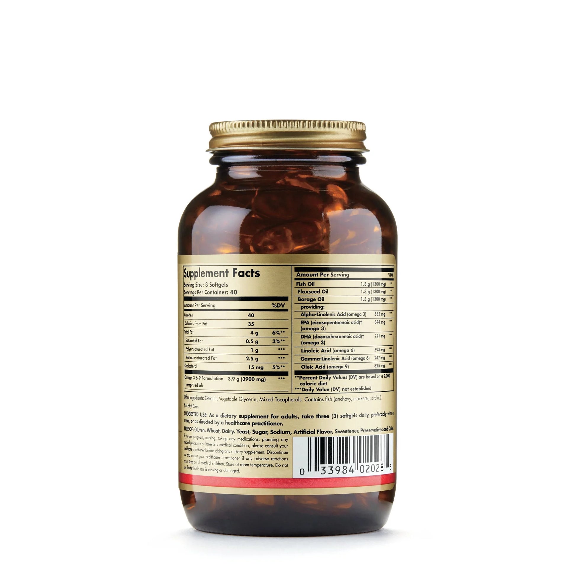 Omega-3-6-9 EFA 1300 Mg Softgels, 120 Ct