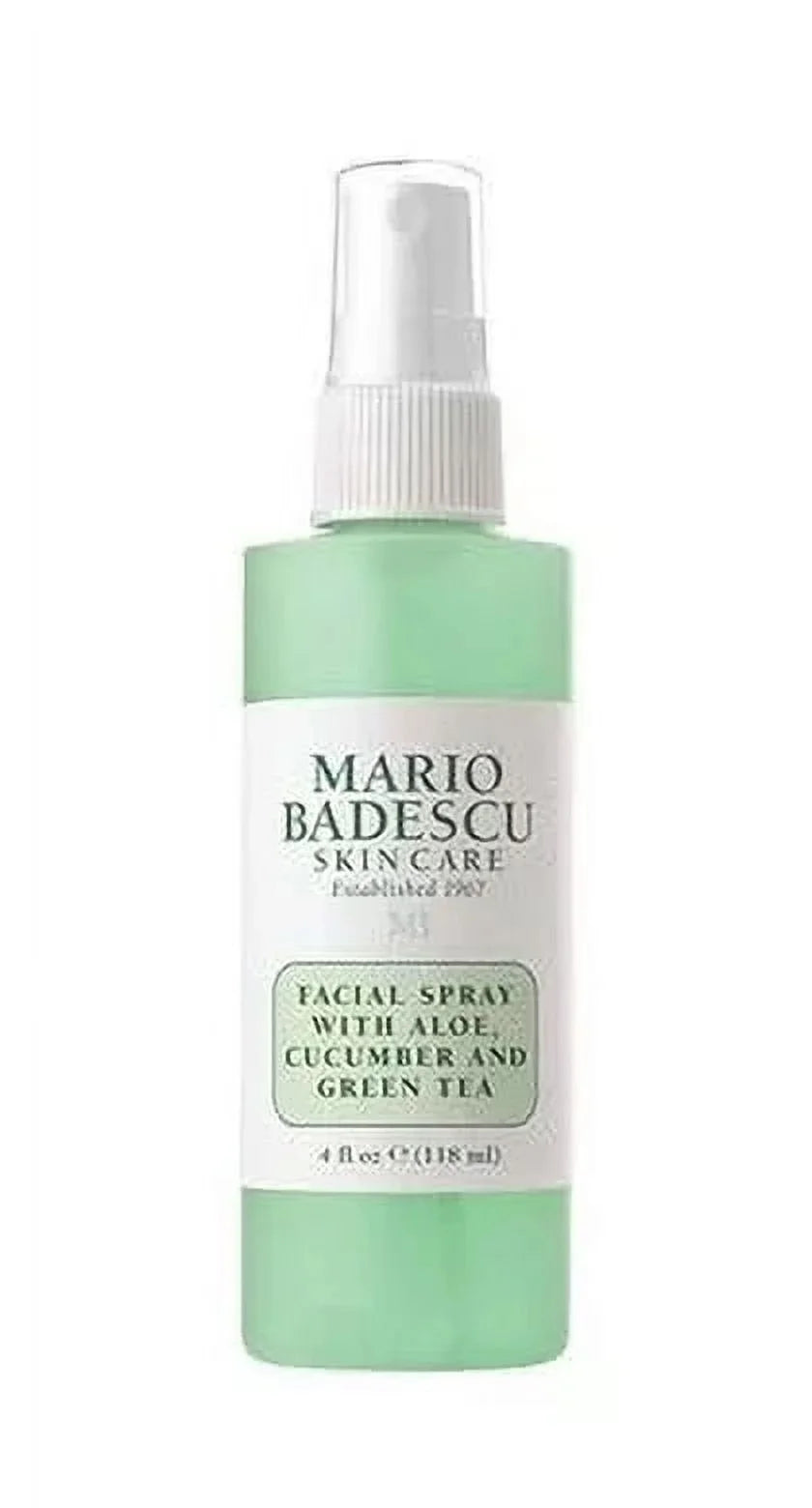 Mario Badescu Facial Spray Skin Care Toner with Aloe, Cucumber, and Green Tea, 2 Fl Oz