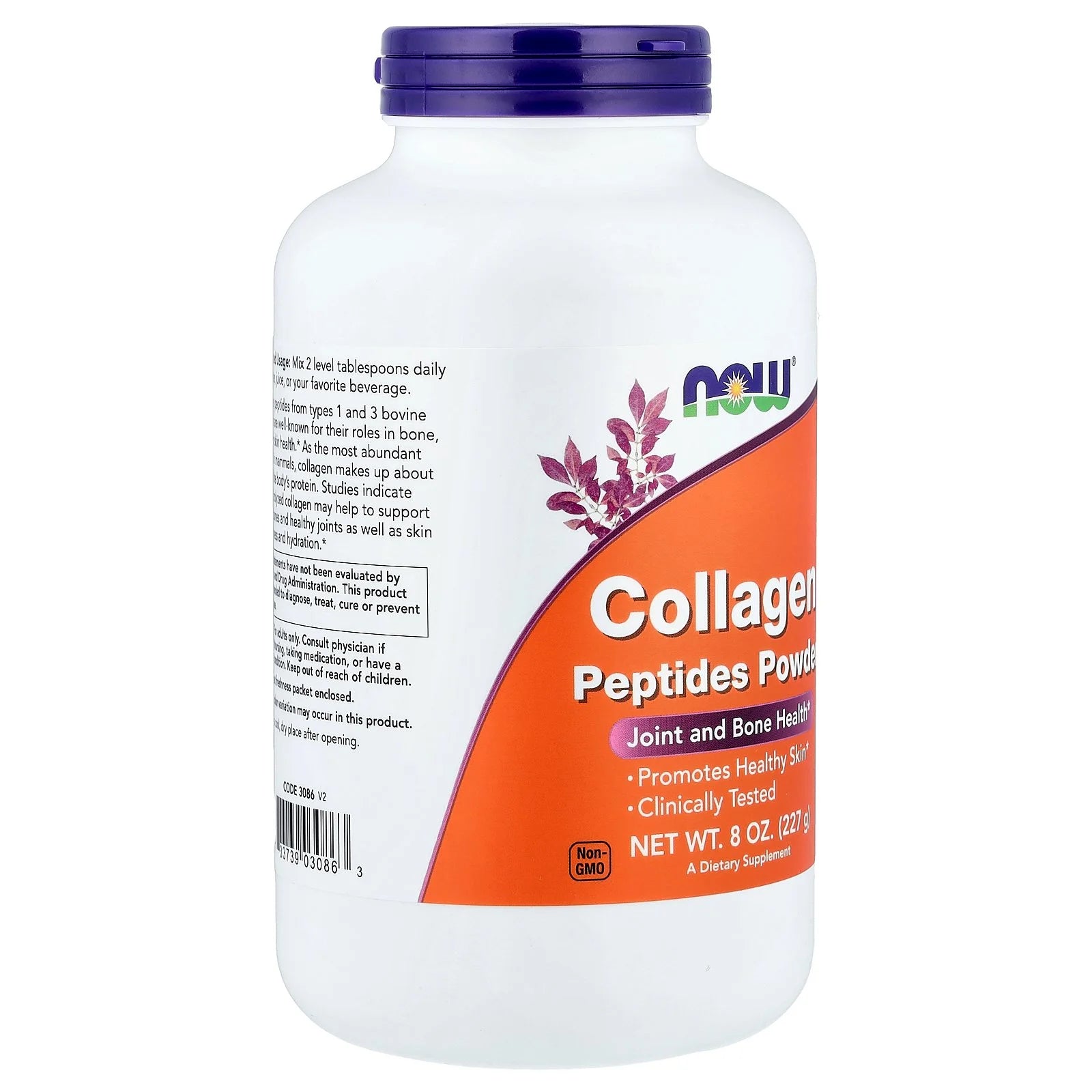 Foods Collagen Peptides 8 Oz Powder