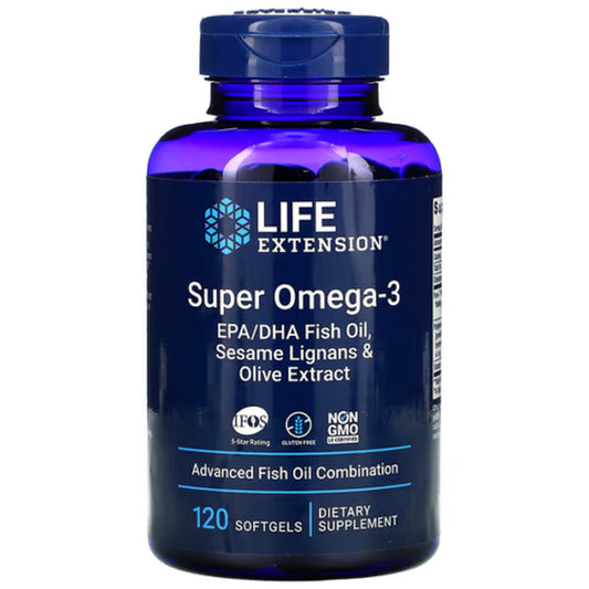 Life Extension Super Omega-3 plus EPA/DHA Fish Oil/Olive/Epa/