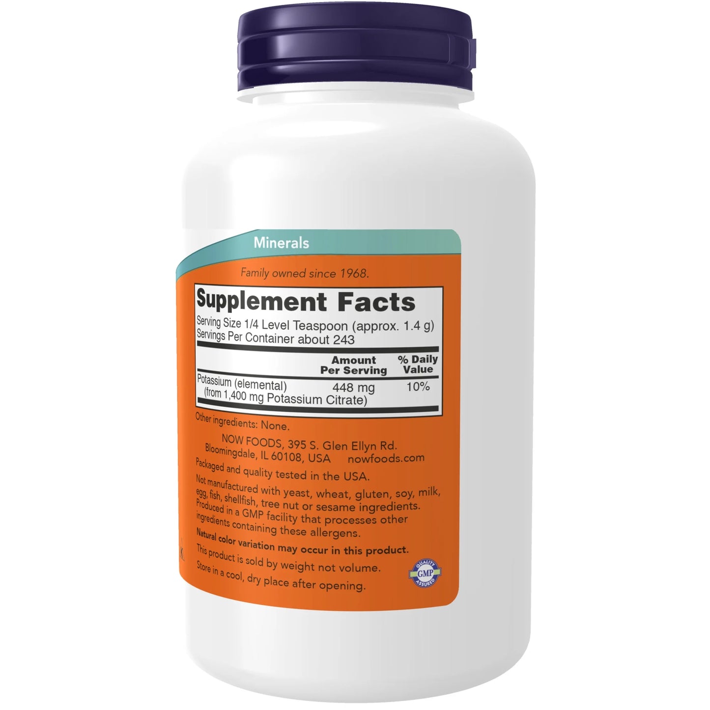 Supplements, Potassium Citrate Powder, Supports Electrolyte Balance*, 12-Ounce