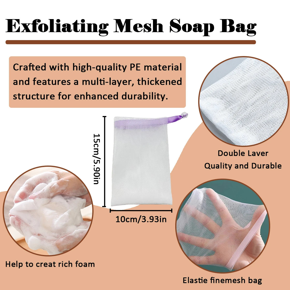 3PCS.African Shea Butter Soap - Deeply Nourishes, Soothes/Protects Skin, Natural Formula, All Skin Types