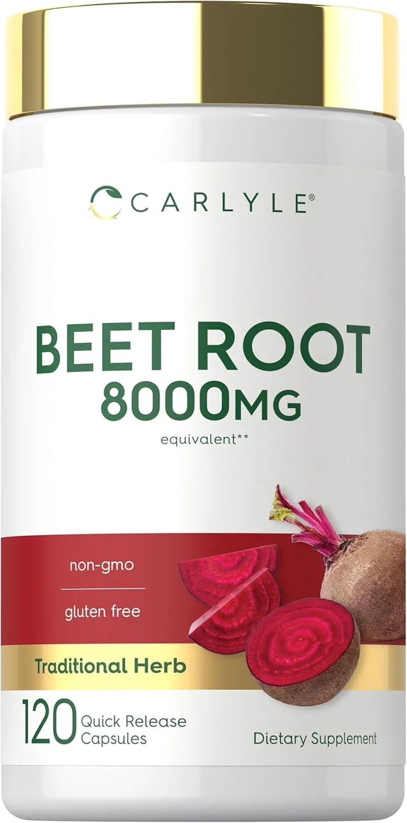 Beet Root Capsules | 8000 Mg | 120 Count | Supplement for Men and Women | by