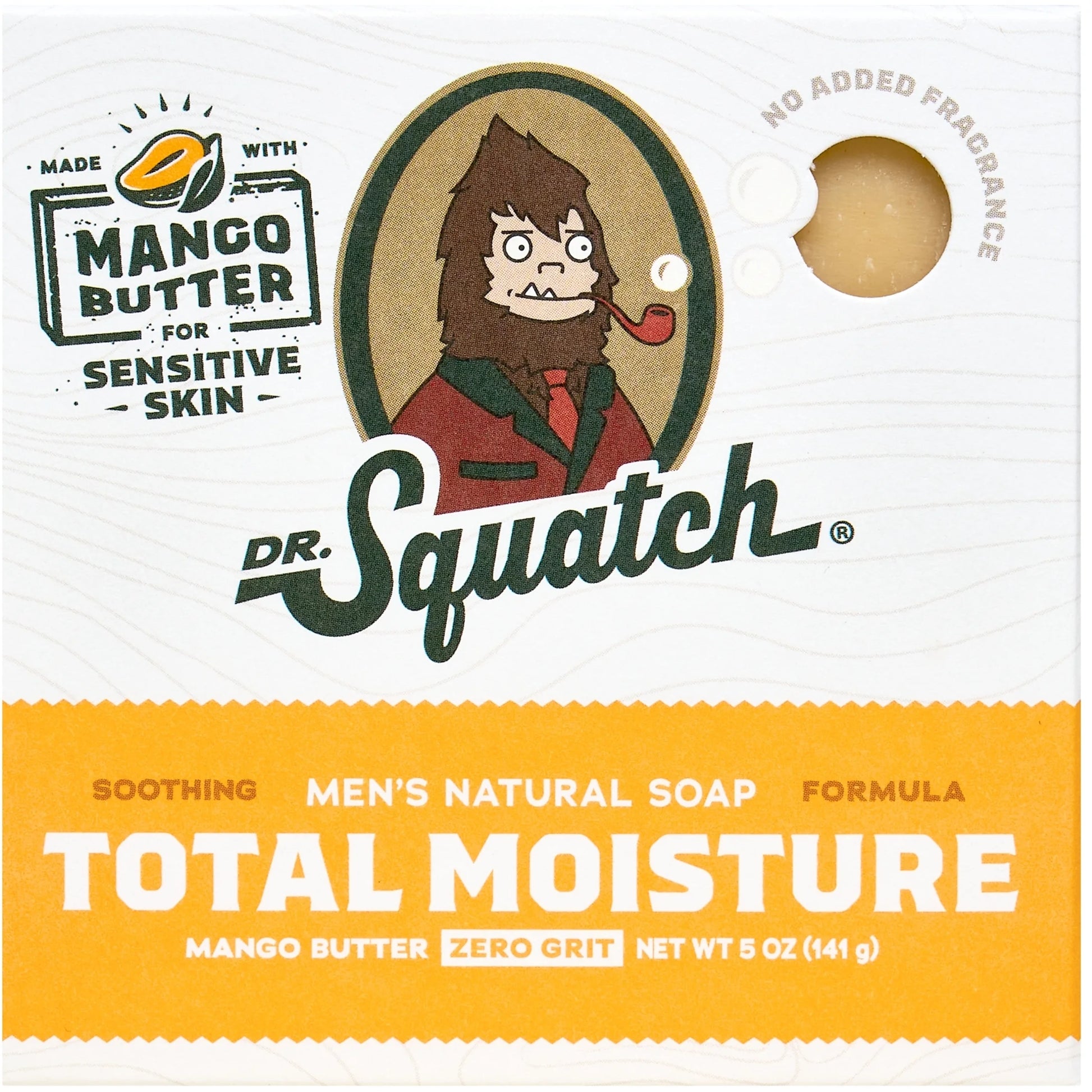 Mens Bar Soap Sensitive Skin, Natural Bar Soap for Men, Mango Butter, 5 Oz