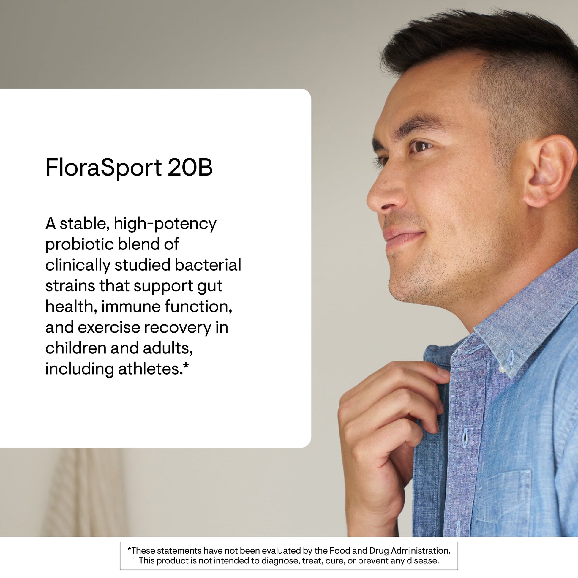 - Florasport 20B - Probiotic Supplement - Promotes Digestive Support, Gut Health, Immune Function and Occasional Diarrhea or Constipation* - NSF Certified for Sport - 30 Capsules - 30 Servings