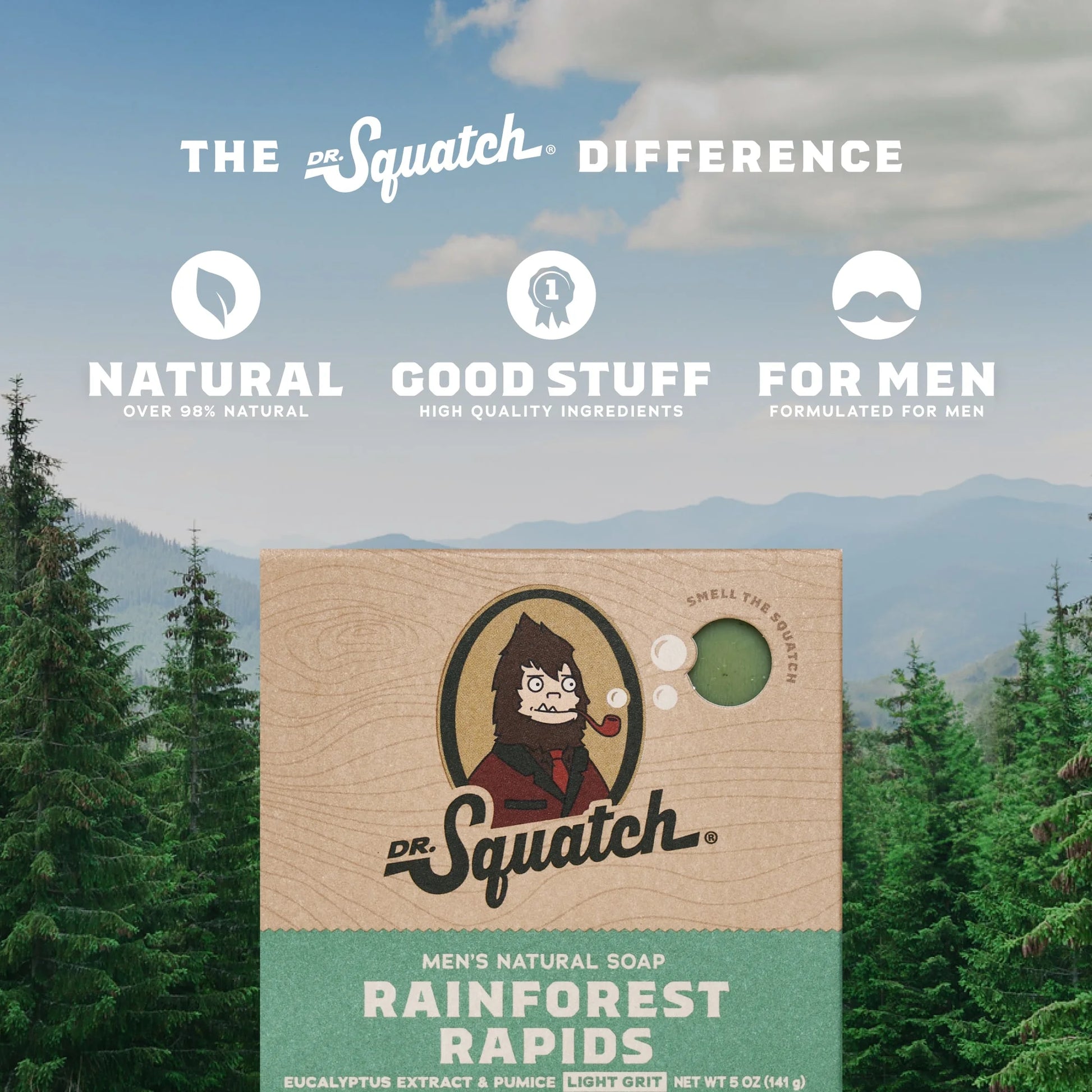 Men'S Soap, Natural Bar Soap for Men, Rainforest Rapids, 5 Oz